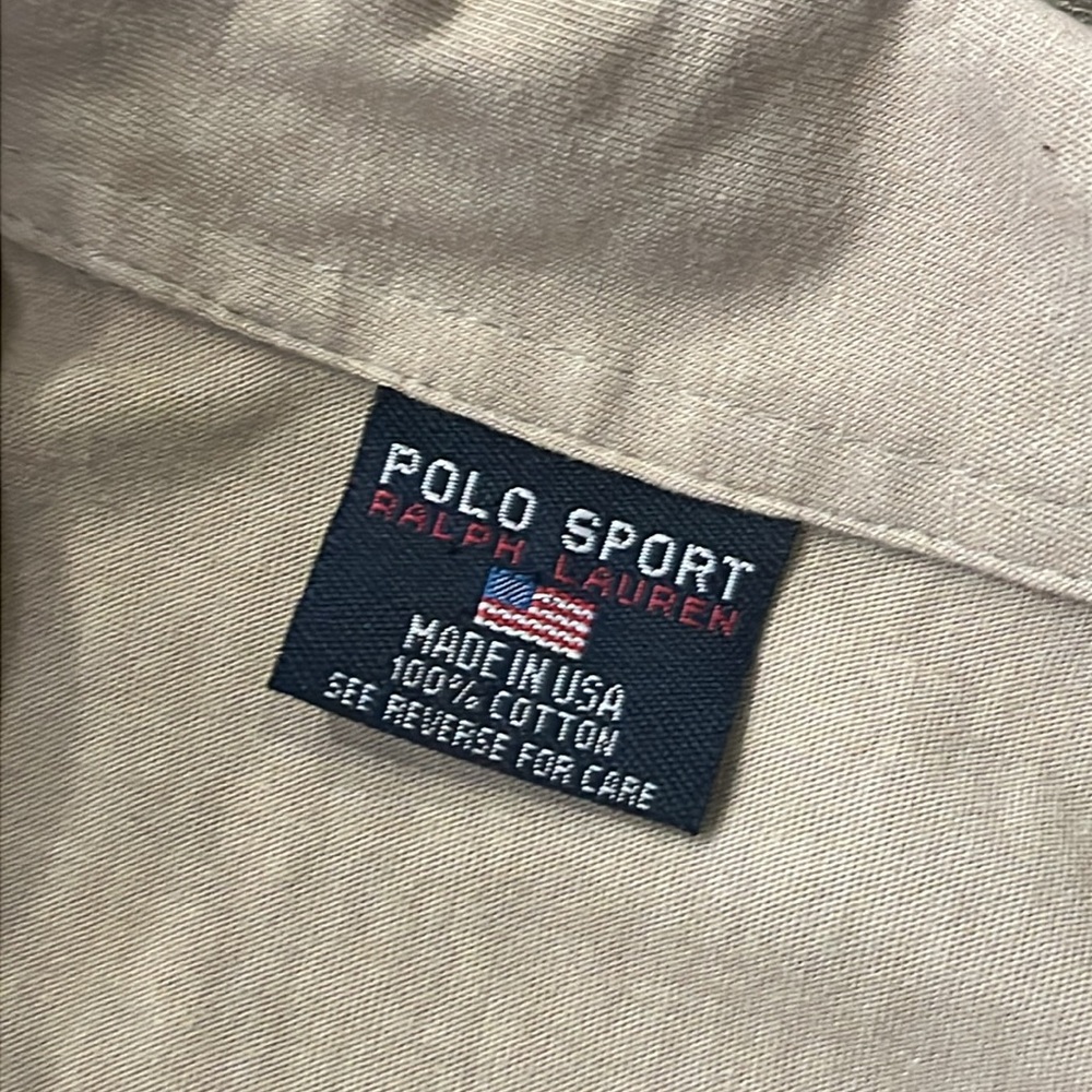 Polo Sport Ralph Lauren Vintage Shirt Made in USA Mens Large - Picture 7 of 11